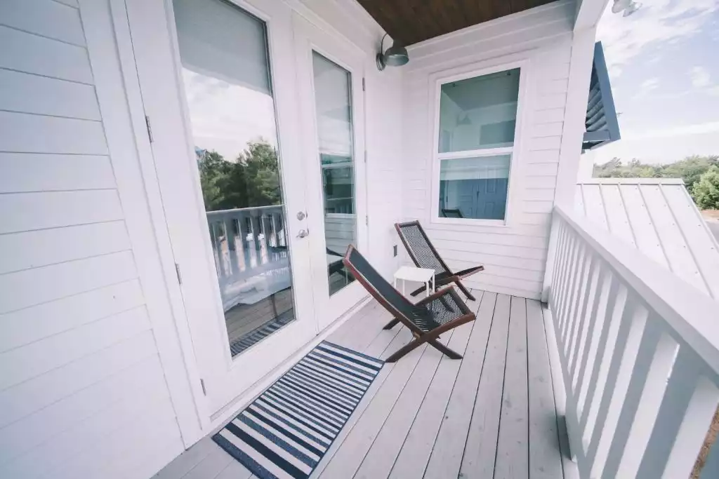 Second floor master private balcony view