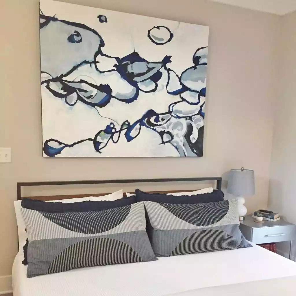 Second floor master with king bed and balcony