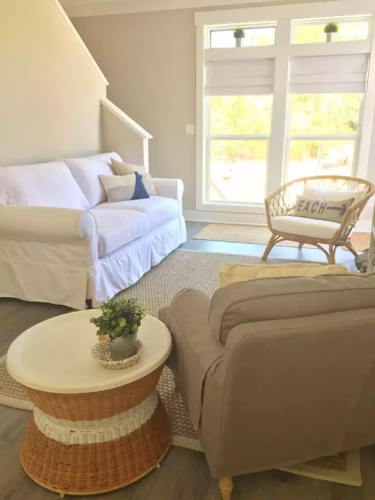 Bright and airy living room